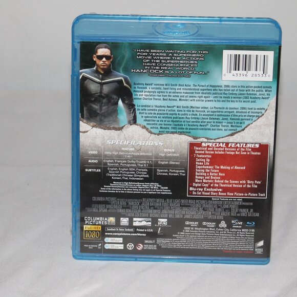 Blue Ray Movie Hancock with Will Smith - Picture 2 of 3